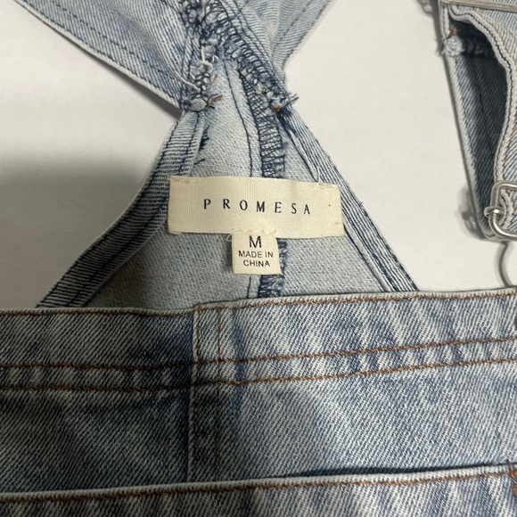 Promesa Light Blue Denim Overalls size M - Picture 5 of 11